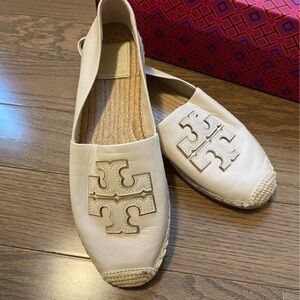 Tory Burch White Espadrilles